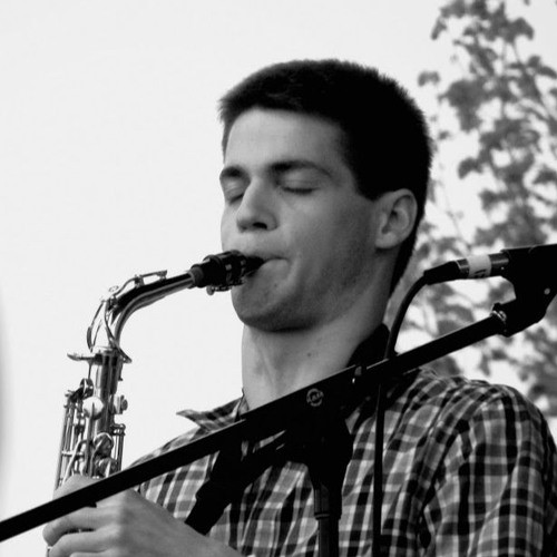 Matt Rathkey playing saxophone